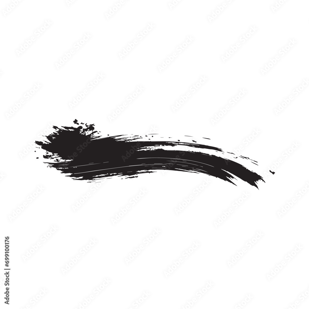 Brash stroke black color design Painted illustration. Brash stroke black color design Painted illustration.