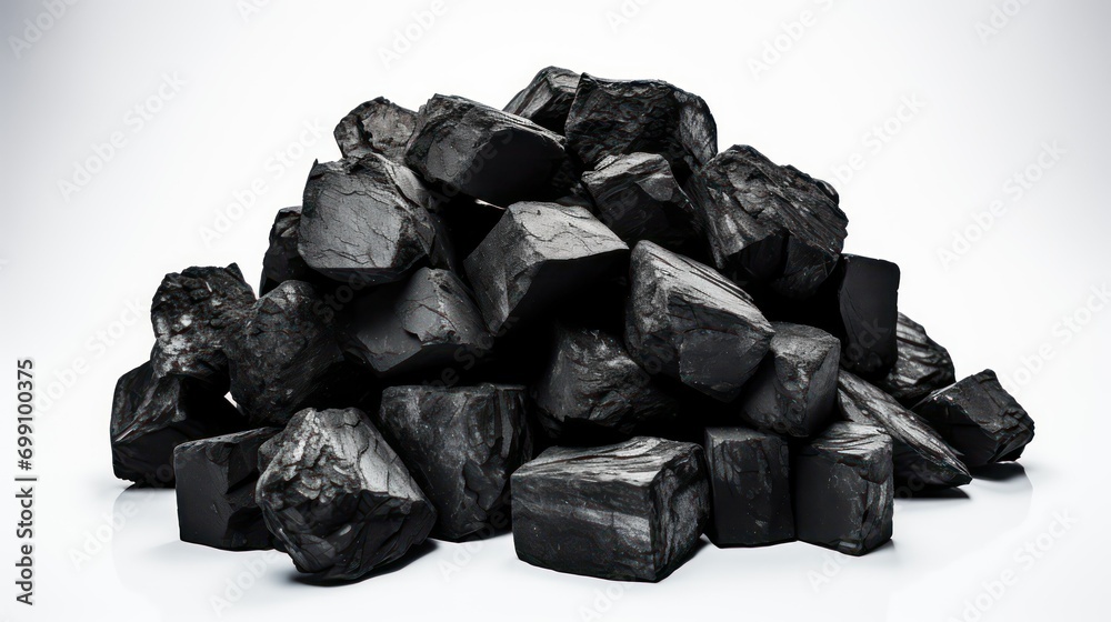 coal isolated on a white background