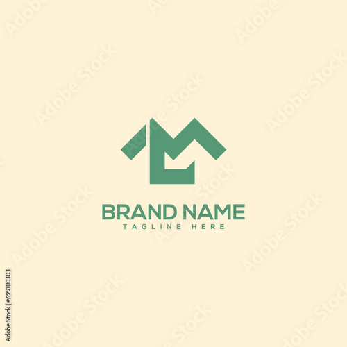 Monogram professional unique letter ML LM logo design template. Initials Business logo