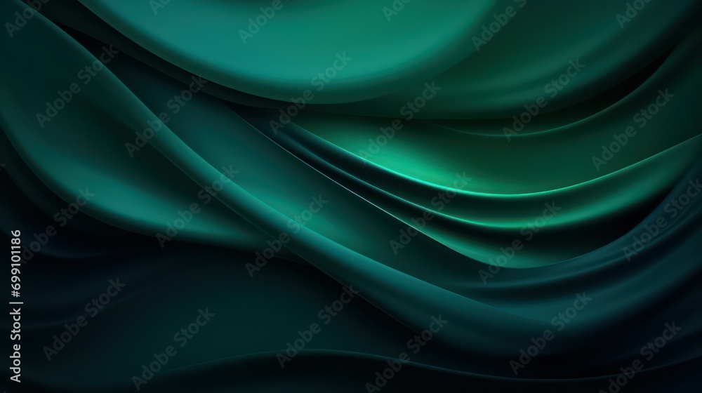 Obraz premium green silk background