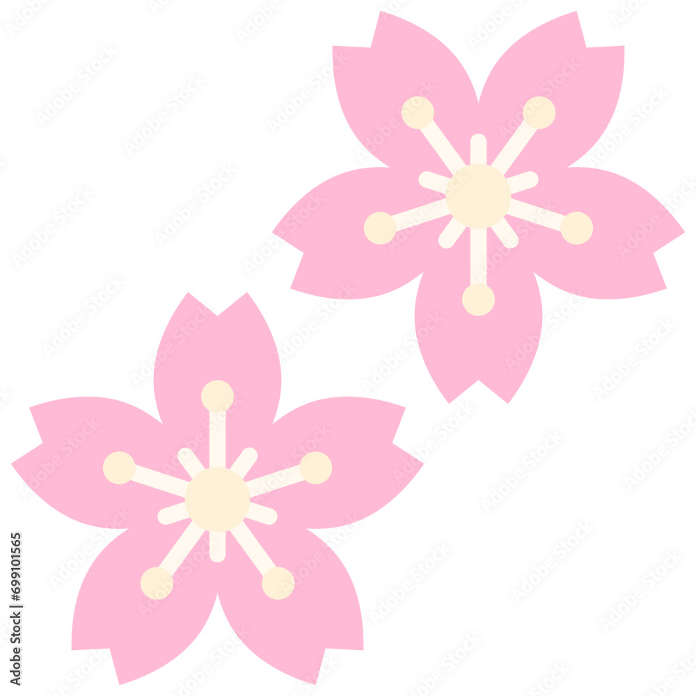 Cherry blossom icon, Japanese New Year related vector Cherry blossom icon, Japanese New Year related vector
