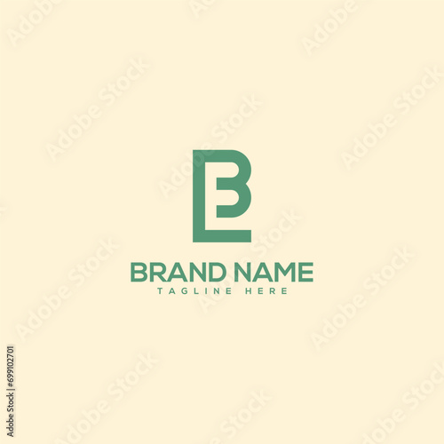 Monogram professional unique letter BL LB logo design template. Initials Business logo.