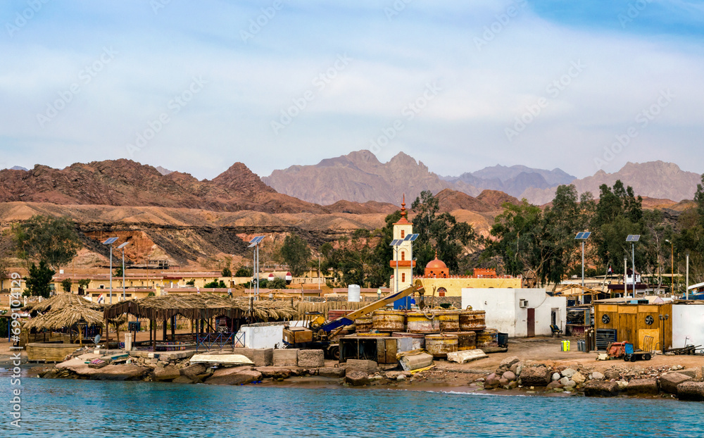 village slum port on the Red Sea in Egypt