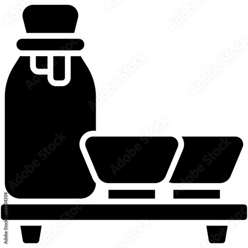 Japanese rice wine icon, Japanese New Year related vector