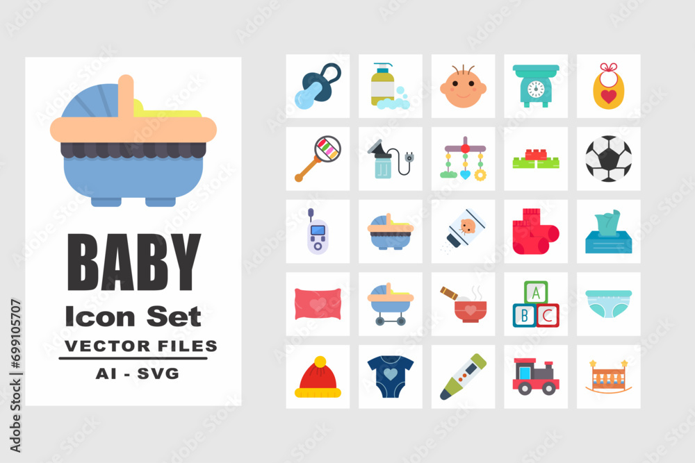 Fototapeta premium Baby Set Files