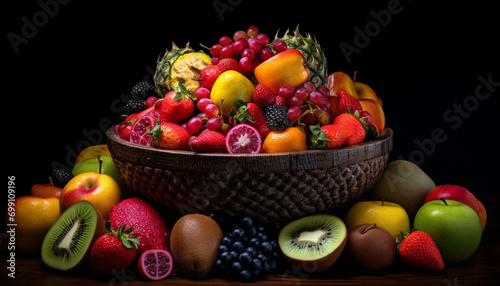 Freshness of fruit  healthy eating  nature bounty generated by AI