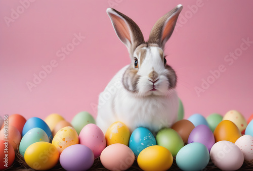 easter bunny and easter eggs © Marcus