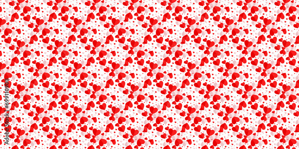 Seamless romantic pattern with hand drawn for design postcards, print, poster, banner, party, textile, paper, valentine, wallpaper. 
