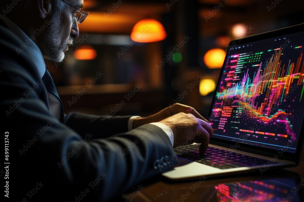chart, graph, analysis, finance, investment, stock, exchange, financial, currency, growth. businessman now typing keyboard to invest via indicator to calculate and then invest it with my self. chart, graph, analysis, finance, investment, stock, exchange, financial, currency, growth. businessman now typing keyboard to invest via indicator to calculate and then invest it with my self.
