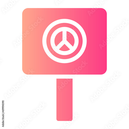 protest gradient icon