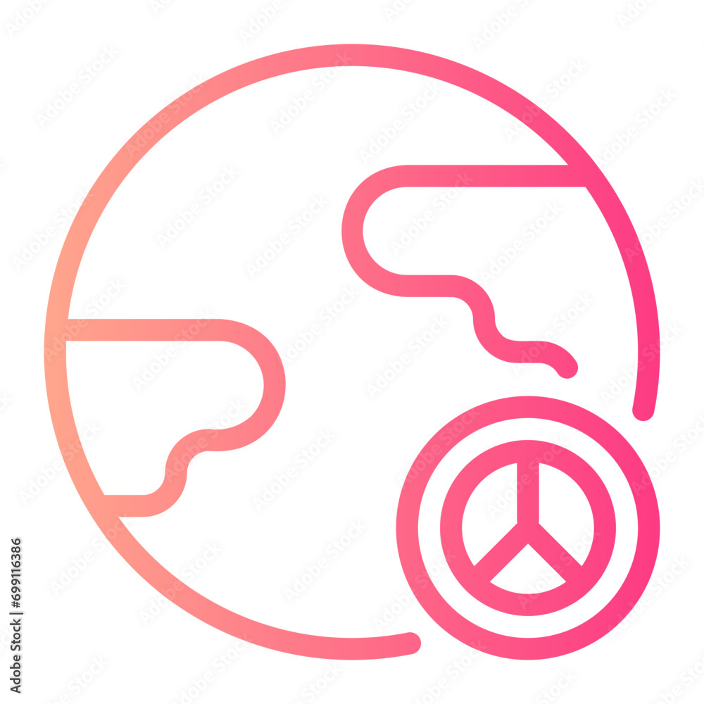earth gradient icon earth gradient icon