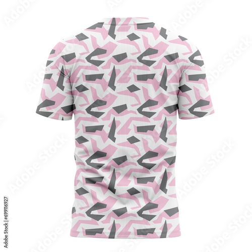 Here are T-Shirt design that has a light pink camo texture pattern