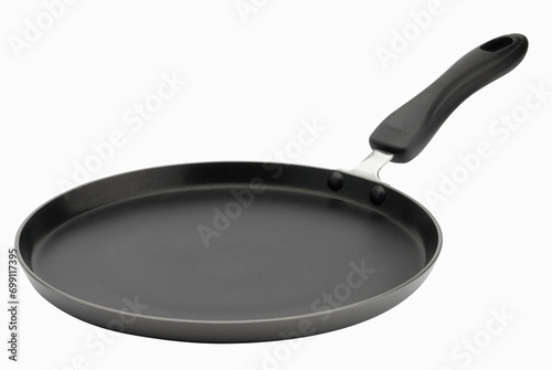Fry pan for pankakes isolated on a white background photo