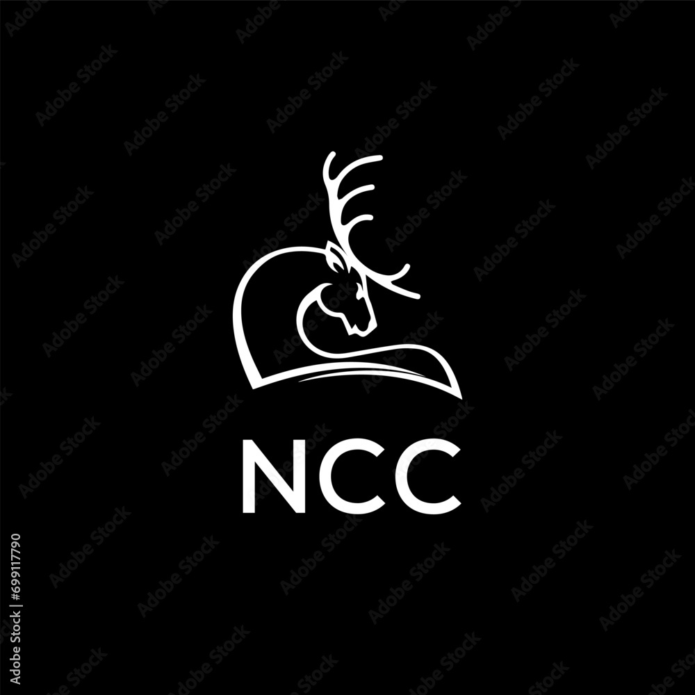 NCC Letter logo design template vector. NCC Business abstract connection vector logo. NCC icon circle logotype.
