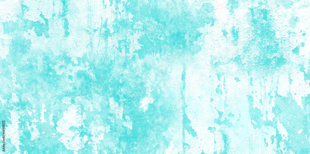 Sea green watercolor background hand-drawn. Blue chalk brush strokes background. Blue sky shades color watercolor illustration. Teal Sky blue white distressed overlay with grainy, vivid textured glit Sea green watercolor background hand-drawn. Blue chalk brush strokes background. Blue sky shades color watercolor illustration. Teal Sky blue white distressed overlay with grainy, vivid textured glit