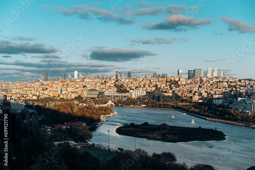 Pierre Loti view point. Cityscape of Istanbul Turkey. photo