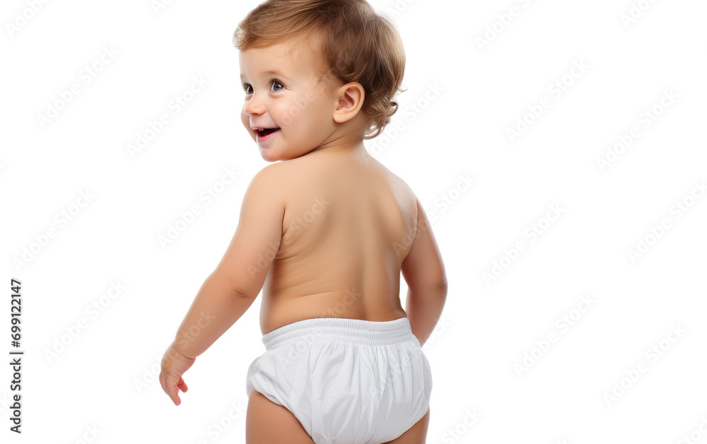 Baby's Diaper Delight On Transparent Background Baby's Diaper Delight On Transparent Background