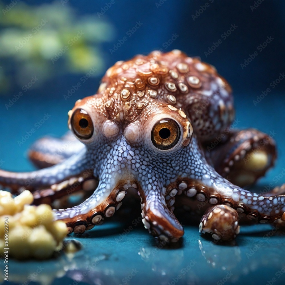Obraz premium close up of a octopus generated Ai