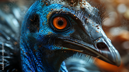 Close up shot of a cassowary © Massimo Todaro