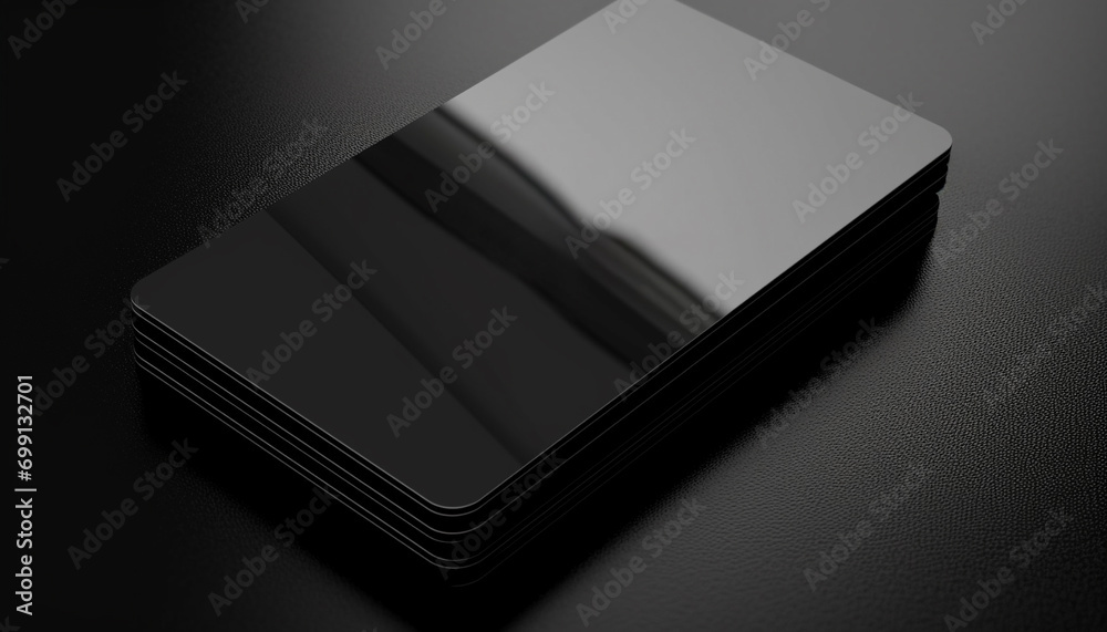 Modern textbook design with clean black cover and abstract pattern generated by AI Modern textbook design with clean black cover and abstract pattern generated by AI