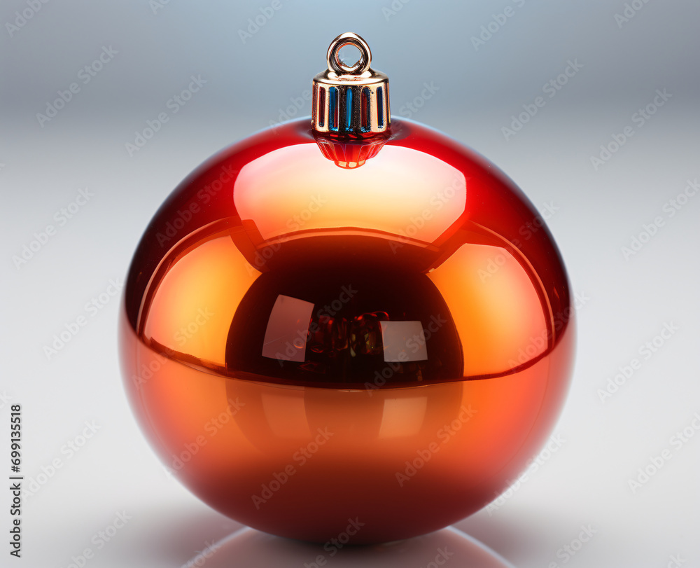 Generative AI. Christmas tree ball