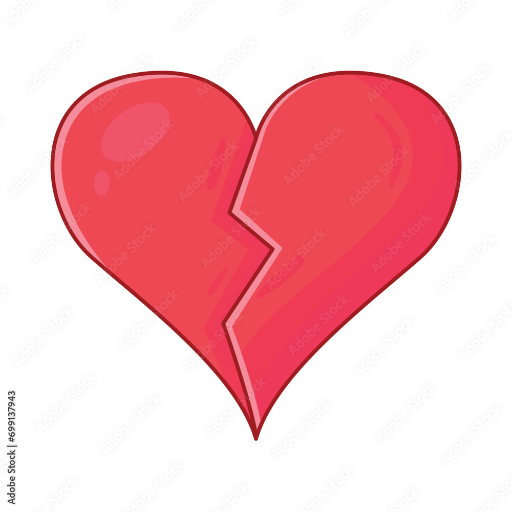 broken heart illustration broken heart illustration