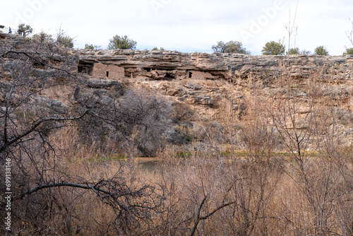 Cliff dwellings at Montezumas Well near Rimrock, Arizona photo