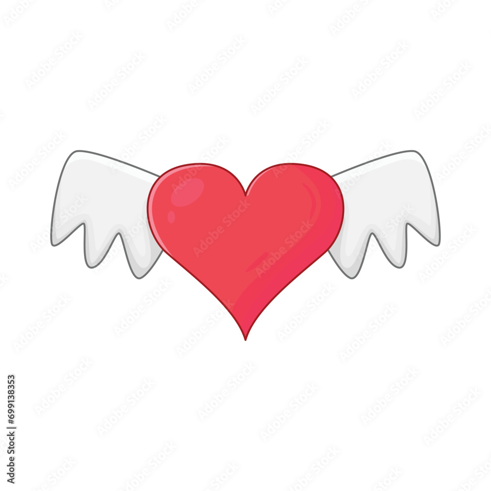 heart wings illustration heart wings illustration
