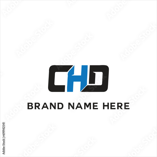 CHD logo. C H D design. White CHD letter. CHD, C H D letter logo design. Initial letter CHD linked circle uppercase monogram logo. C H D letter logo vector design.	
