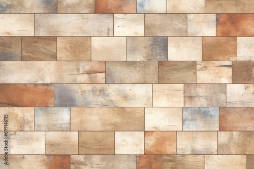 Wooden tile wall texture background, High resolution photo, Full depth of field © Cuong