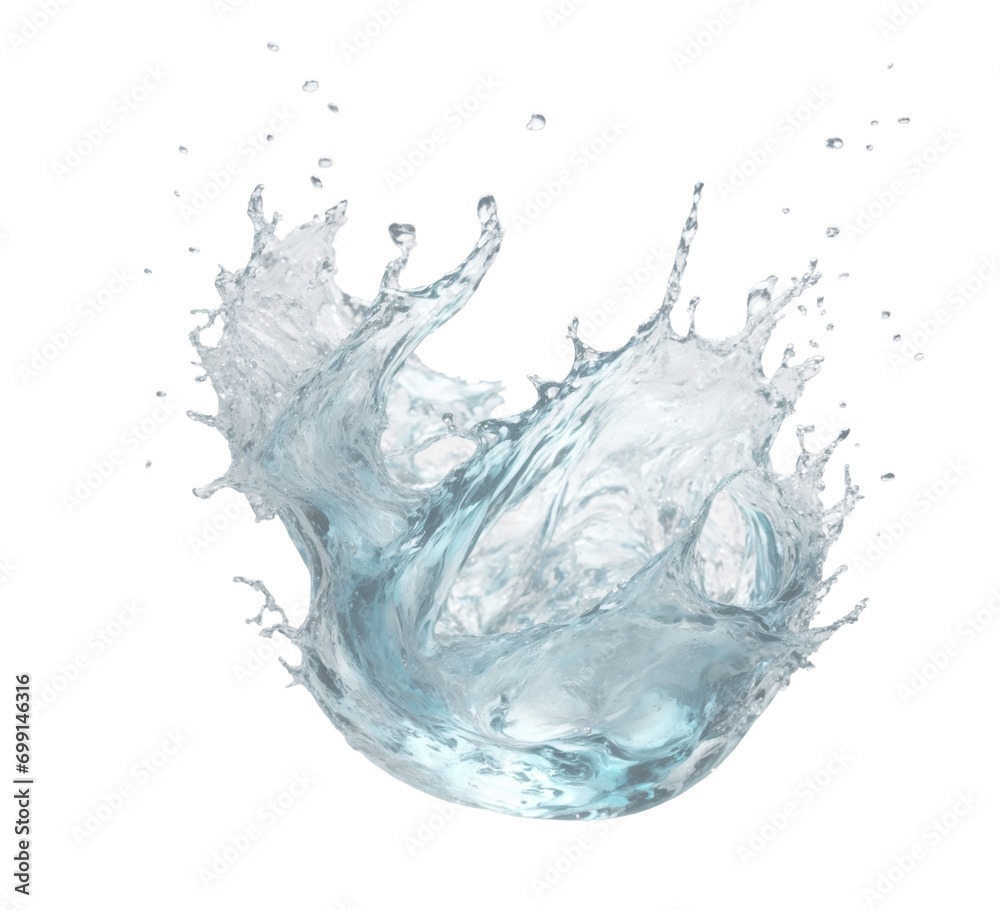Water on a transparent background Water on a transparent background