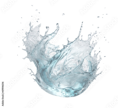 Water on a transparent background