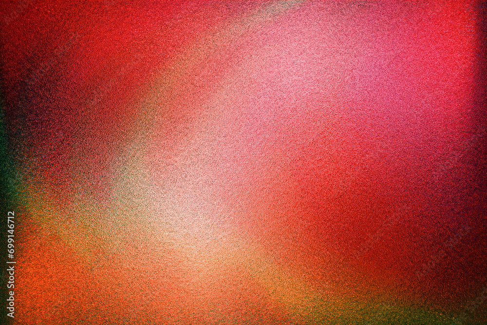 Color gradient dark grainy background, red orange yellow vibrant abstract on black, noise texture effect