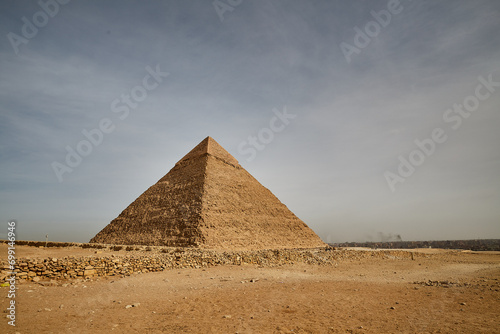 View of the second big pyrmaid in GIza - Khafre Pyramid photo