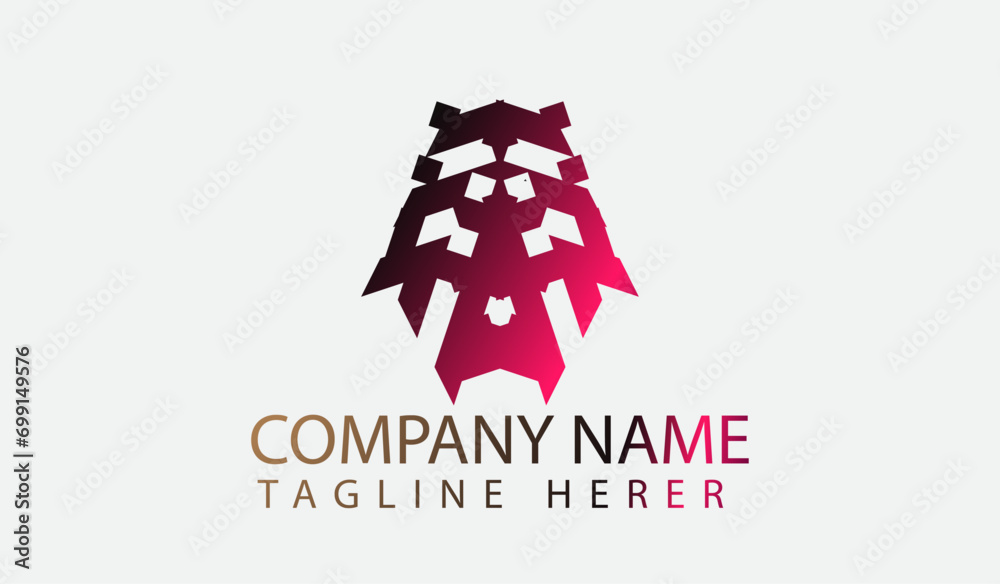 Obraz premium Elegant abstract logo design template. Creative logotype concept.