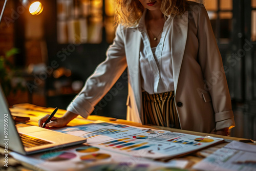 Market Research Marvels - Businesswomen delving into market research, analyzing data, and extracting valuable insights to inform their marketing strategies and stay ahead in the dy photo