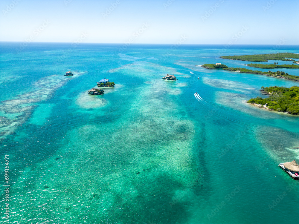 Isla del caribe, colombia Drone