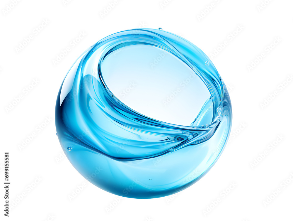 Water Splash Shaped like a Sphere, isolated on a transparent or white background Water Splash Shaped like a Sphere, isolated on a transparent or white background