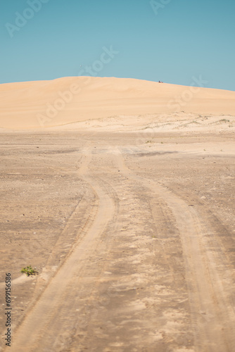 Sand dunes in Barra de Valizas, Rocha, Uruguay. photo