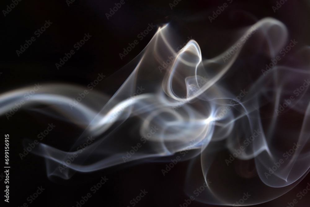 Cloud of smoke on black background Cloud of smoke on black background