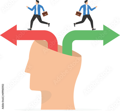 Business person with conflict. Business vector illustration concept

