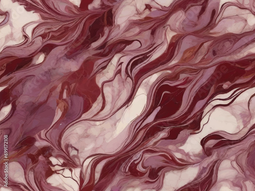 Opulent Burgundy Marble Elegance: Regal Veined Texture for Luxurious Spaces