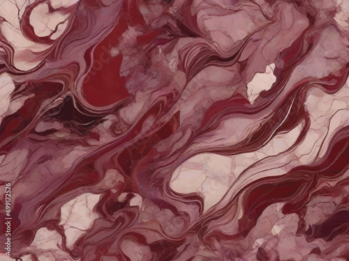 Purple-Tinged Marble Grandeur: Opulent Design with Tranquil Azure Background