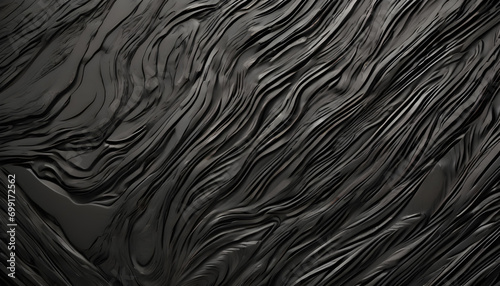 Captivating Black Wood Waves Texture