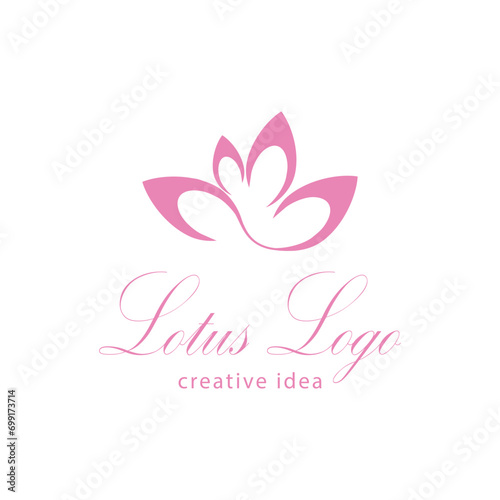 Lotus logos vector template symbol element nature