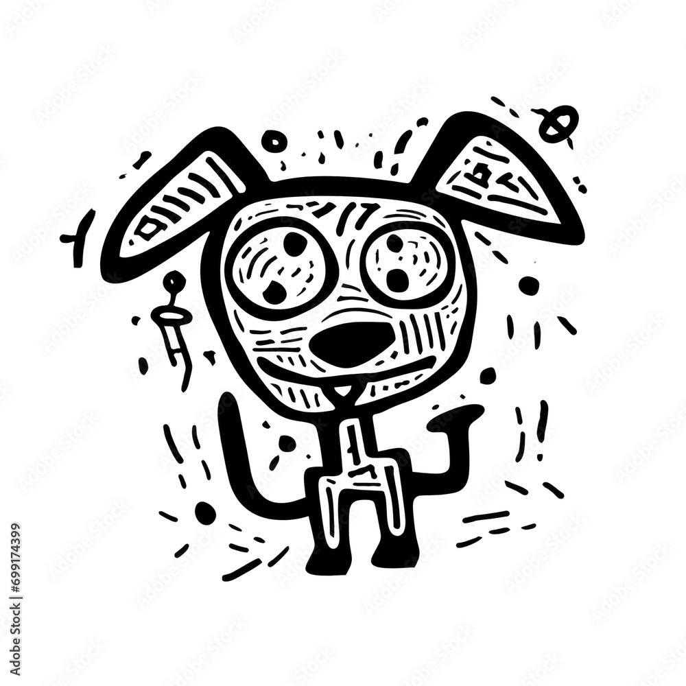 dog cartoon coloring