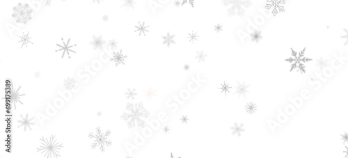 Magical Snowfall: Brilliant 3D Illustration Showcasing Descending Christmas Snowflakes