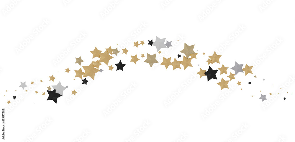 XMAS Stars - Holiday golden decoration, glitter frame isolated - XMAS Stars - Holiday golden decoration, glitter frame isolated -