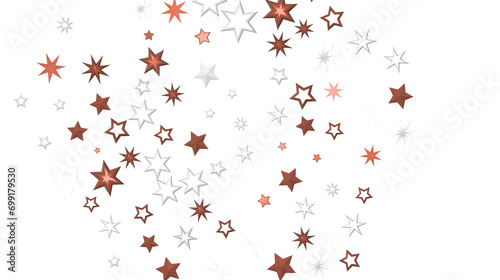 Stardust Christmas Shower  Mesmerizing 3D Illustration Depicting Descending Holiday Star Particles