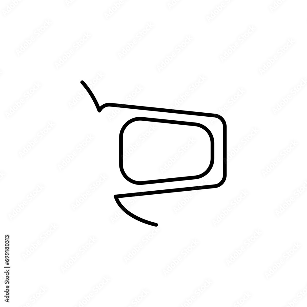 car rear mirror outline thin icon. balance symbol. good for web and mobile app car rear mirror outline thin icon. balance symbol. good for web and mobile app